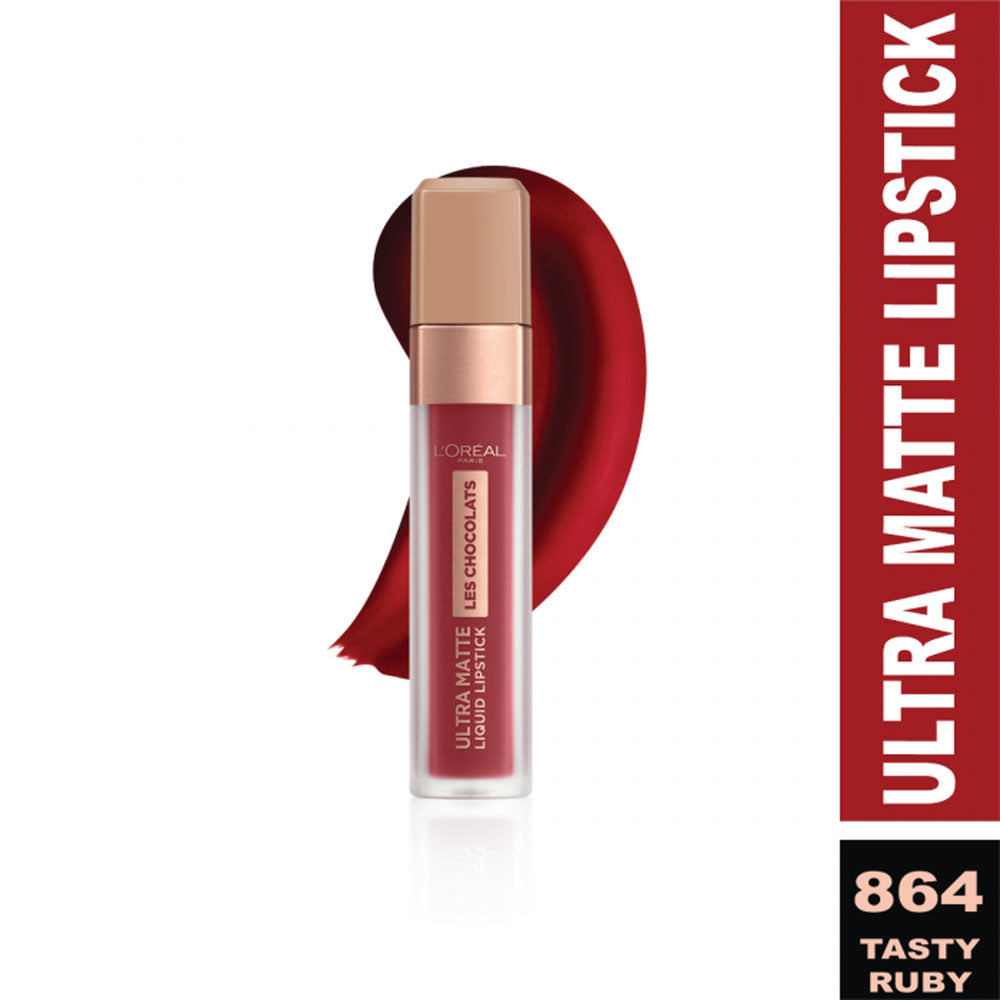 LOreal Paris | Infallible Les Chocolats Liquid Lipstick | 864 Tasty Ruby | Best Price in Pakistan original skincare product Pakistan