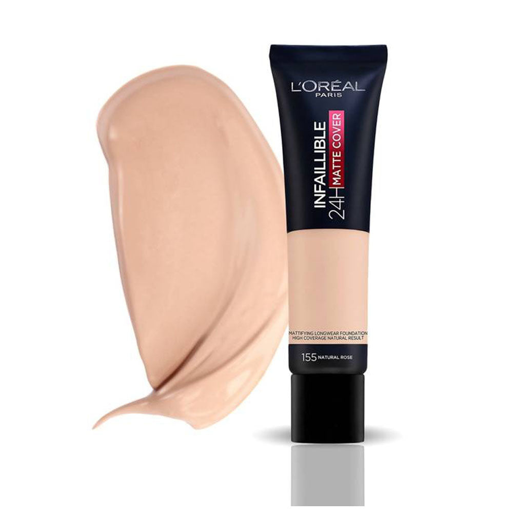 LOreal Paris | Infallible Matte Cover Foundation | 155 Natural Rose | Best Price in Pakistan original skincare product Pakistan مرکزی تصویر
