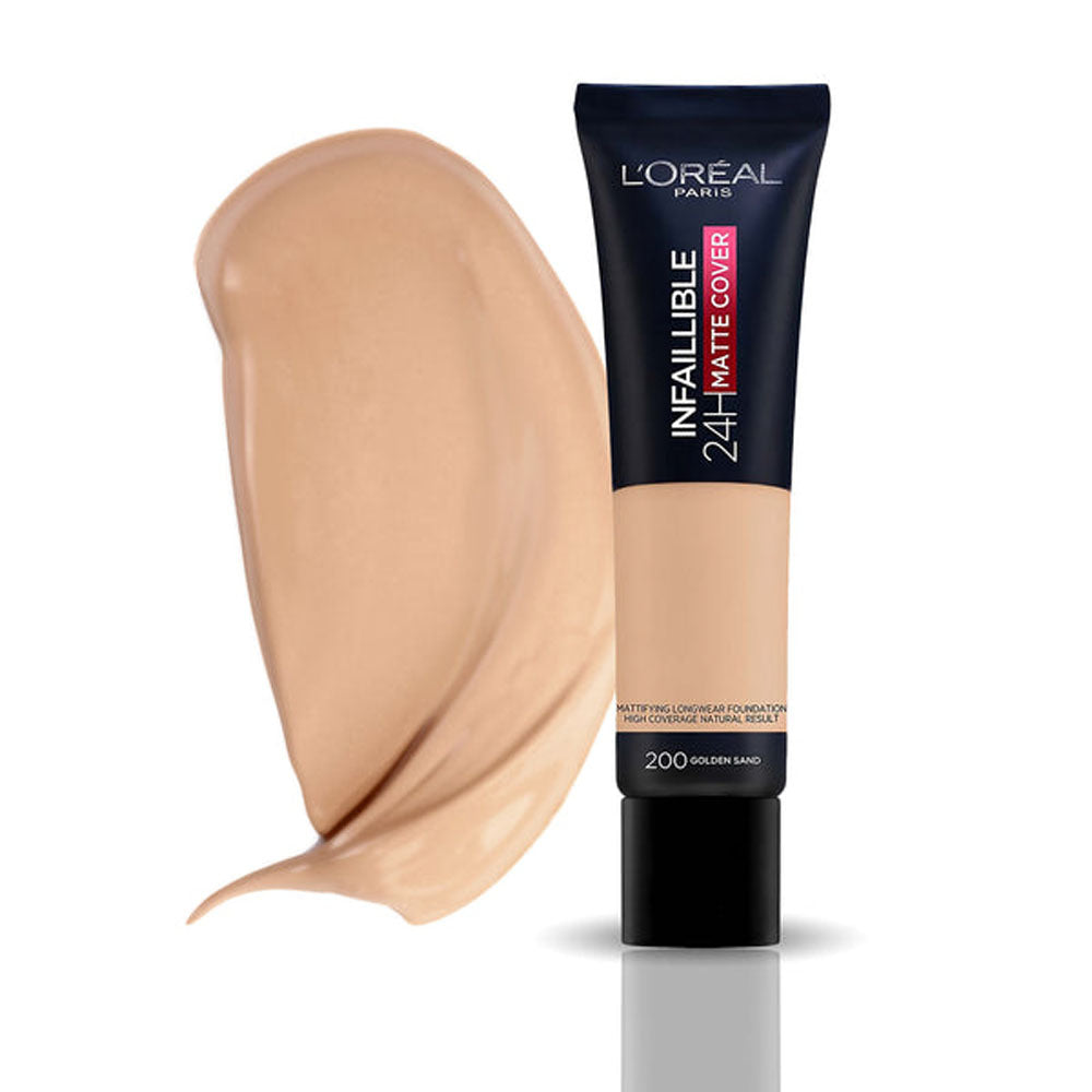 LOreal Paris | Infallible Matte Cover Foundation | 200 Golden Sand | Best Price in Pakistan original skincare product Pakistan مرکزی تصویر