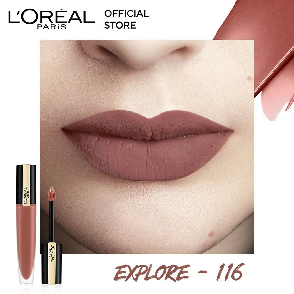 L'Oreal Paris | Rouge Signature Matte Lipstick | 116 I Explore | Best Price in Pakistan original skincare product Pakistan مرکزی تصویر