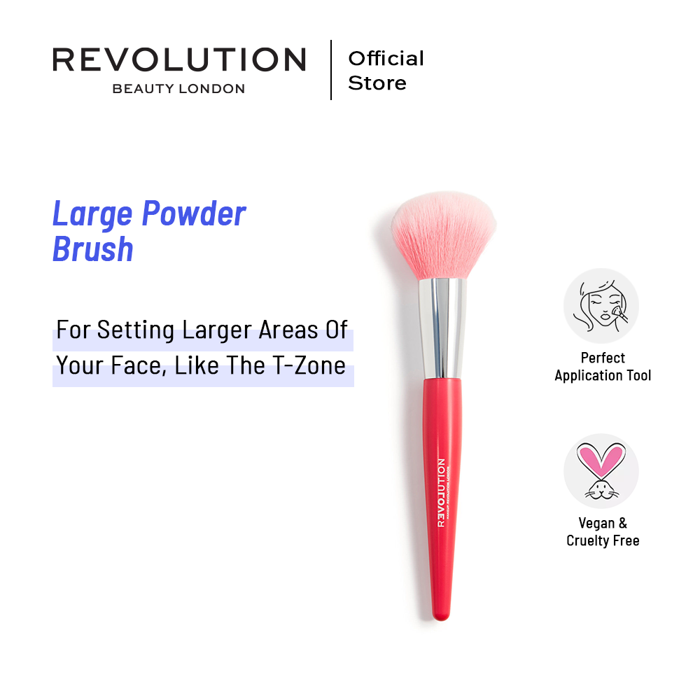 Relove By Revolution Large Powder Brush | Best Price in Pakistan original skincare product Pakistan Main image