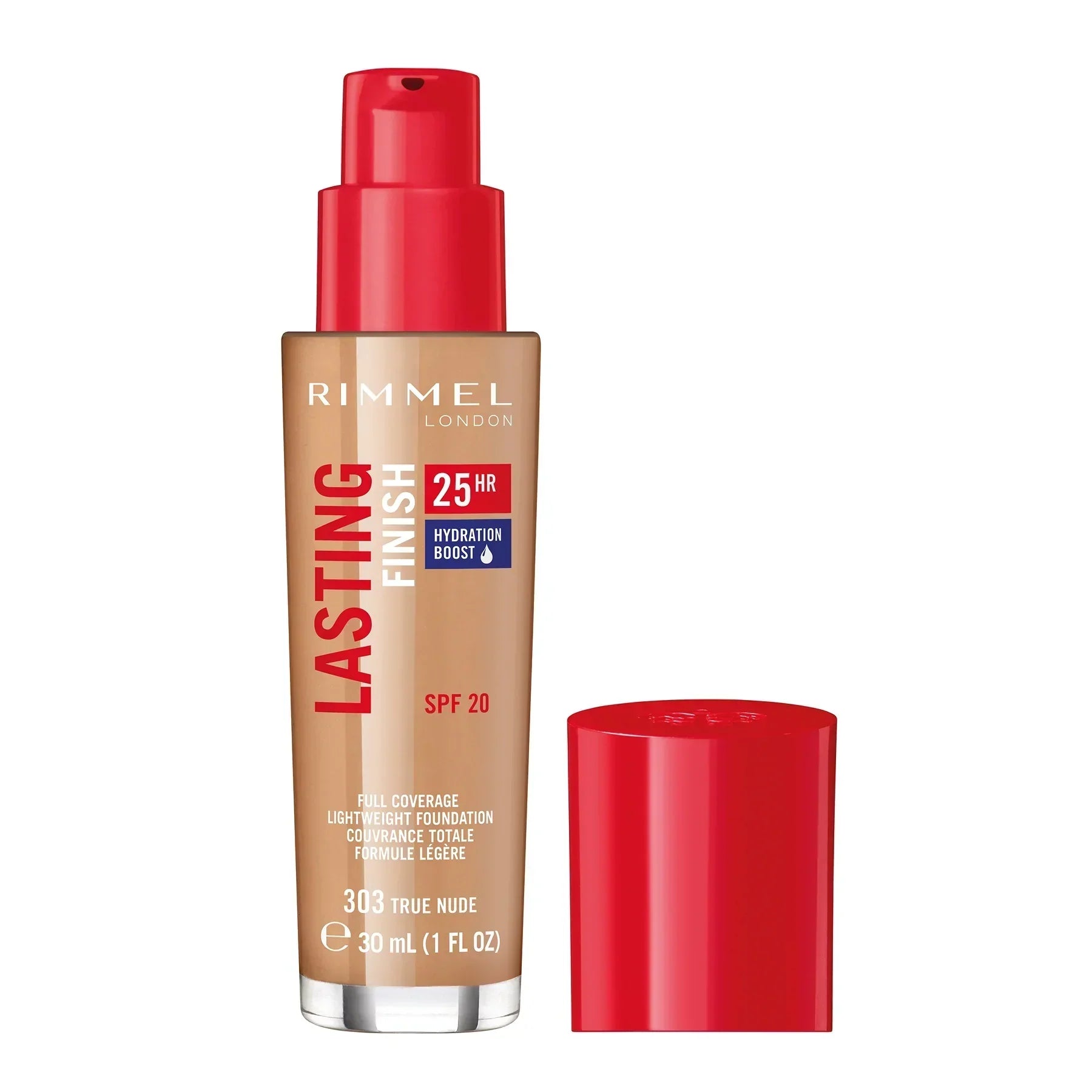 Rimmel | Lasting Finish Foundation Red Cap | 303 True Nude | Best Price in Pakistan original skincare product Pakistan