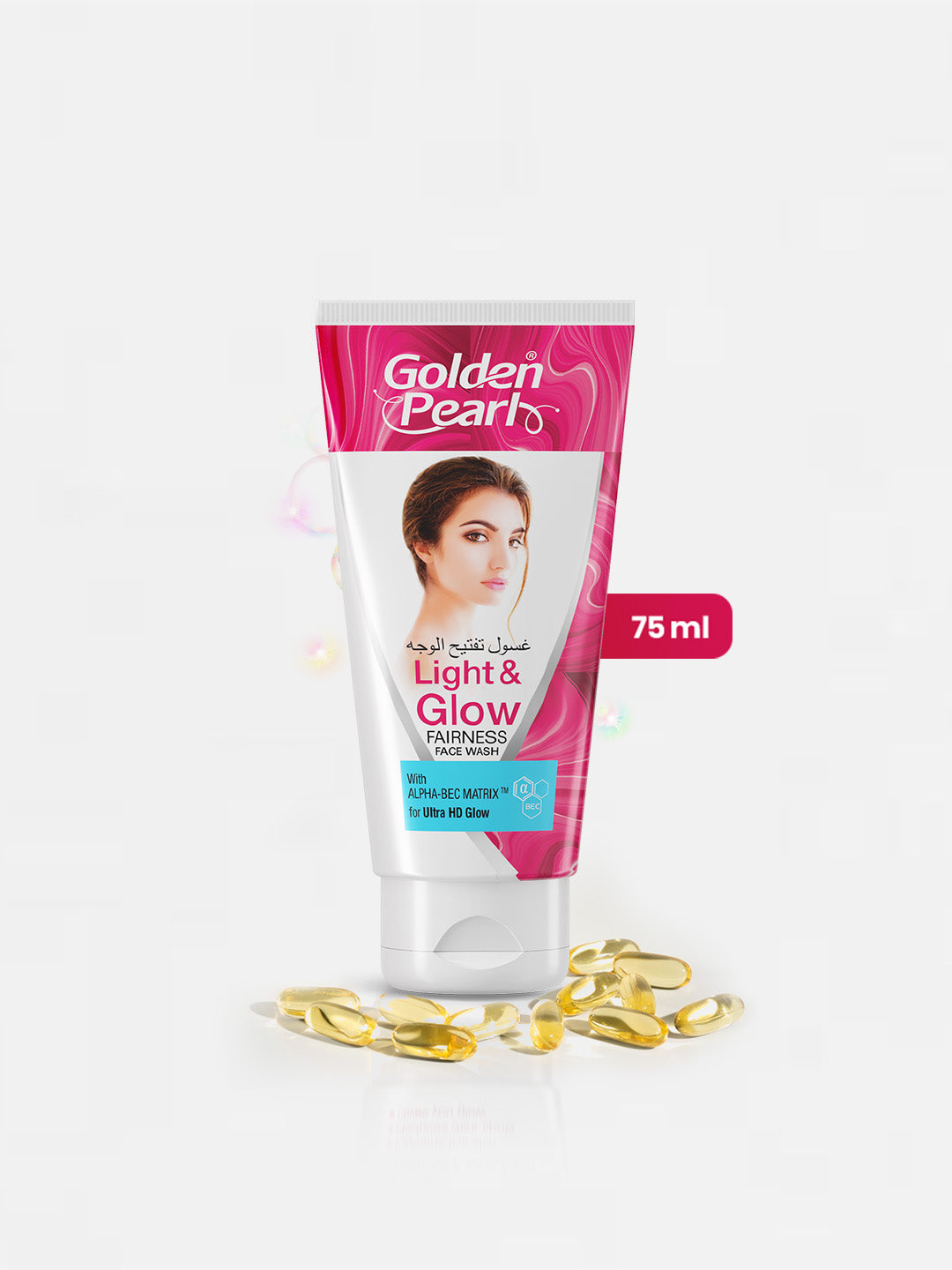Golden Pearl Light & Glow Face Wash | 75ml | Best Price in Pakistan original skincare product Pakistan Main image