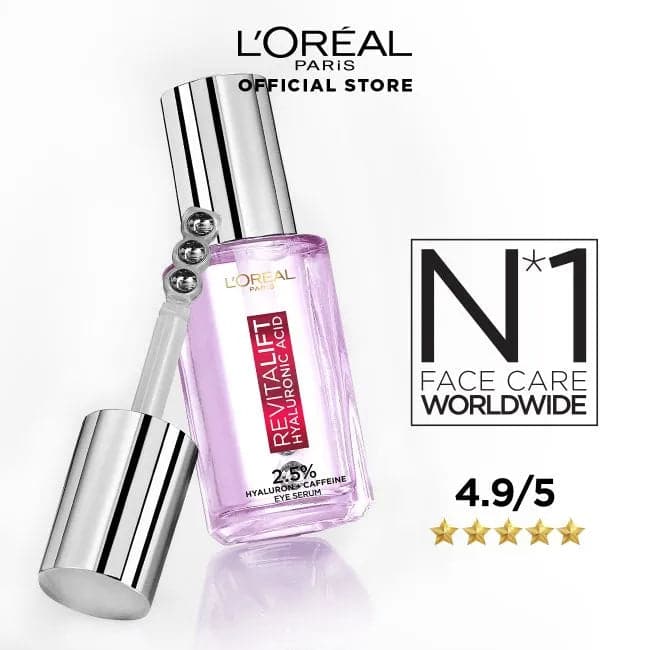 L'Oreal Paris Revitalift 1.5% [HA] + 1% Caffeine Eye Serum | 20ml | Best Price in Pakistan original skincare product Pakistan
