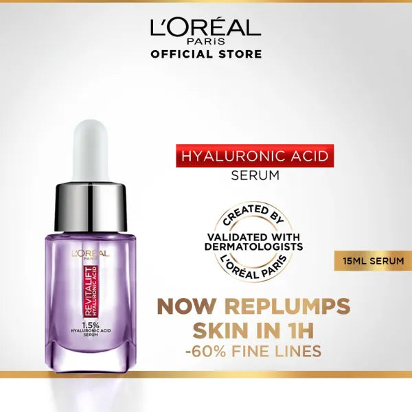 LOreal Revitalift Hyaluronic Acid 1.5% Serum | 15ml | Best Price in Pakistan original skincare product Pakistan