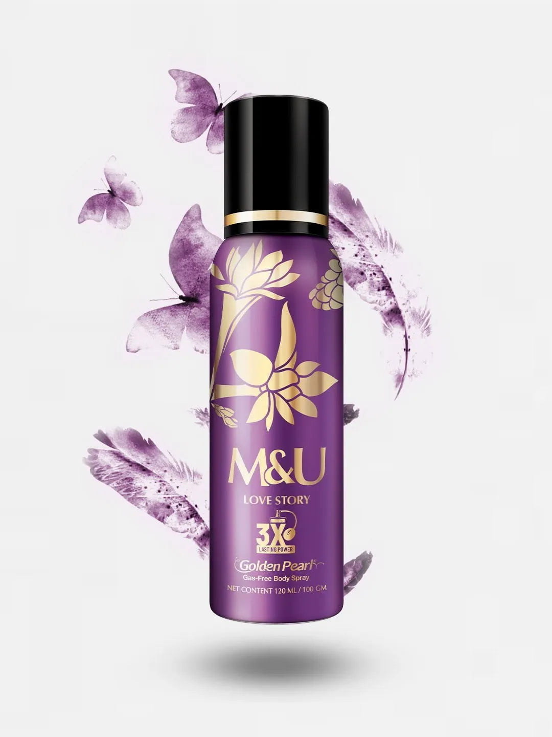 Golden Pearl Love Story Gas Free Body Spray | Best Price in Pakistan original skincare product Pakistan