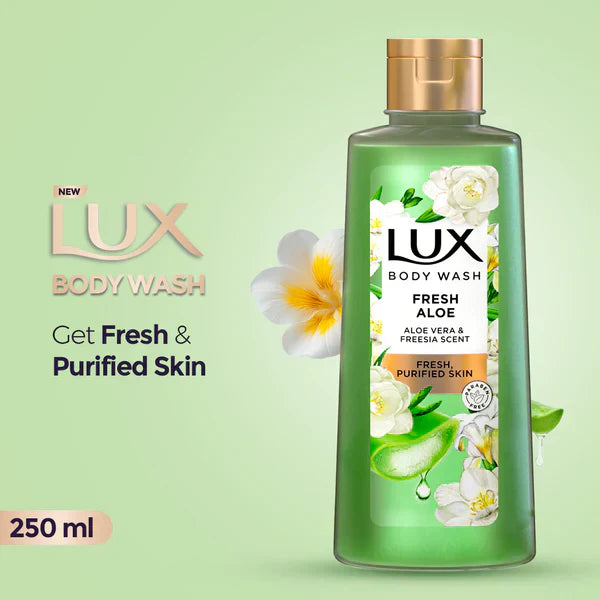 LUX BODY WASH ALOE BOX 250ml | Best Price in Pakistan original skincare product Pakistan