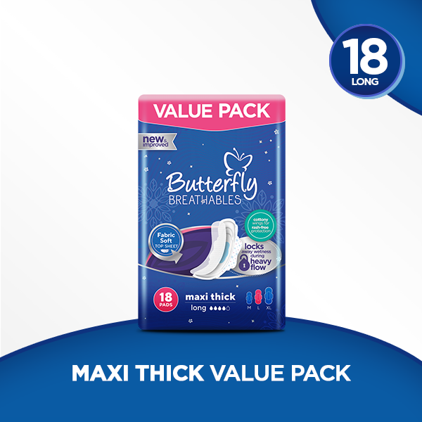 Butterfly | Maxi Large Value Pack (18S) | Best Price in Pakistan original skincare product Pakistan