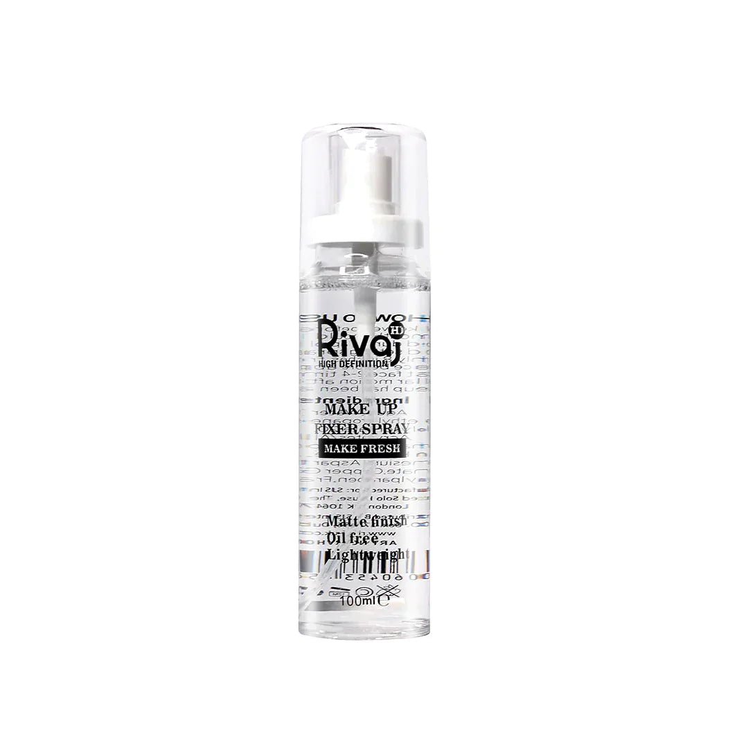 RIVAJ HD MAKE UP FIXER SPRAY MAKE FRESH MATTE FINISH OIL FRE | Best Price in Pakistan original skincare product Pakistan