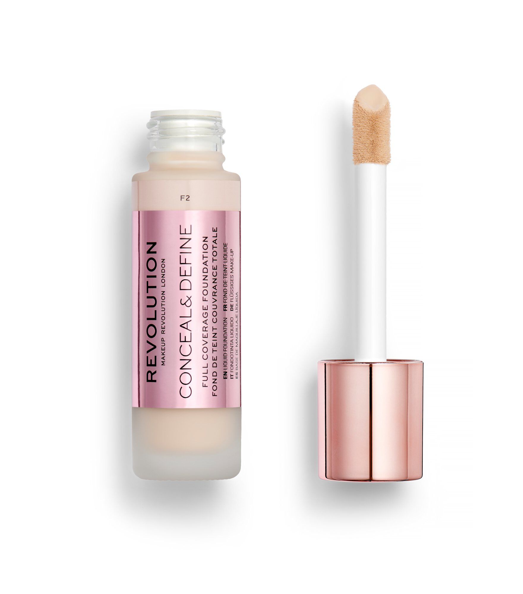 Revolution | Conceal & Define Foundation | F2 23 ml | Best Price in Pakistan original skincare product Pakistan