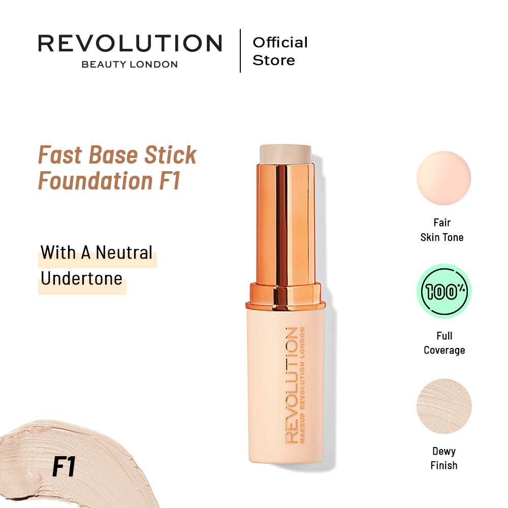 Makeup Revolution Fast Base Stick Foundation F1 | Best Price in Pakistan original skincare product Pakistan