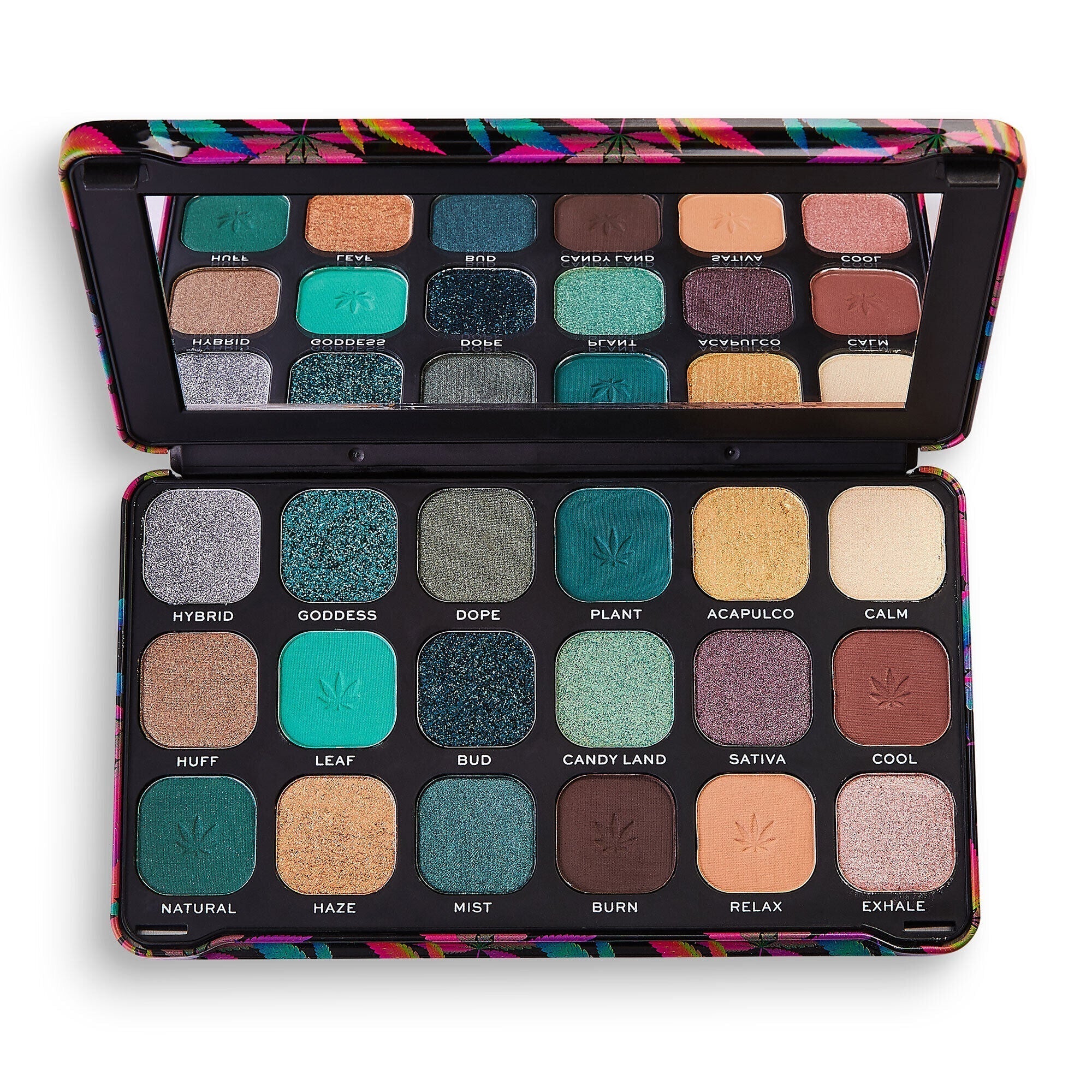 Makeup Revolution Forever Flawless Chilled With Cannabis Sativa Eyeshadow Palette | Best Price in Pakistan original skincare product Pakistan