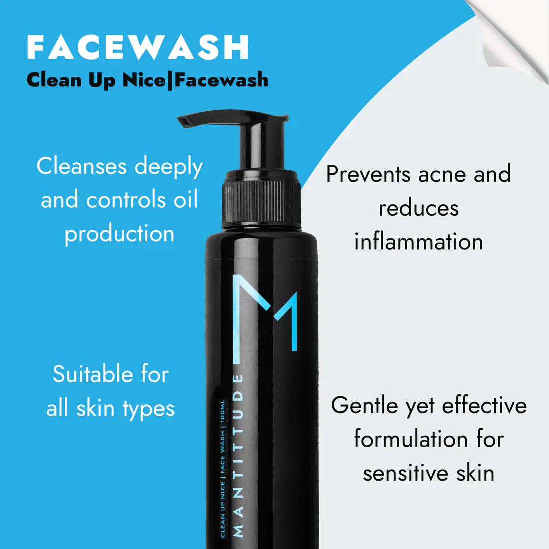 Mantittude Bamboo Charcoal Facewash 100 ML Secondary image