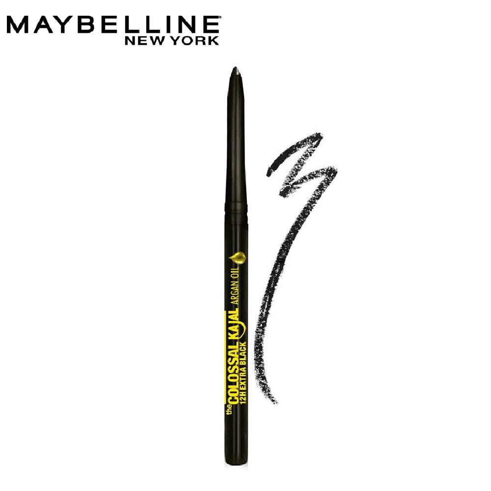Maybelline | The Colossal Kajal Argan Oil Pencil | Black | Best Price in Pakistan original skincare product Pakistan مرکزی تصویر