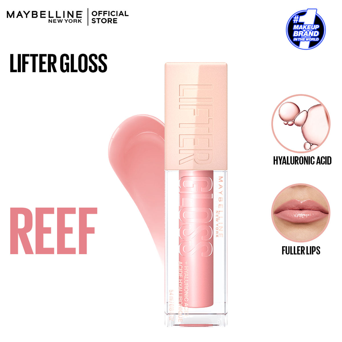 Maybelline | Gloss Hydrating Lip Gloss | 006 Reef | Best Price in Pakistan original skincare product Pakistan مرکزی تصویر