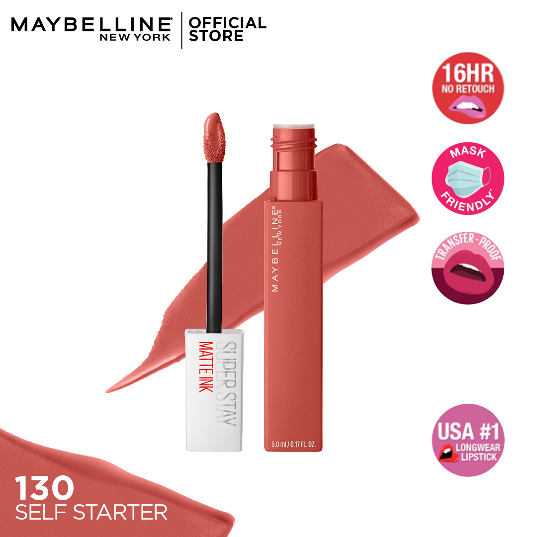 Maybelline | Superstay Matte Ink Liquid Lipstick | 130 Self Starter | Best Price in Pakistan original skincare product Pakistan