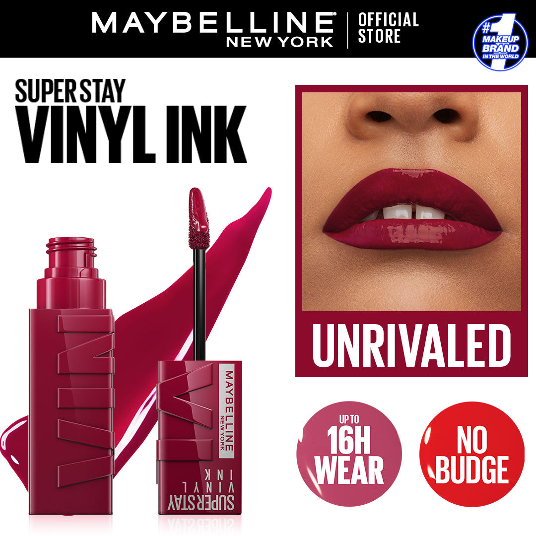 Maybelline | Superstay Vinyl Ink Liquid Lipstick | Unrivaled | Best Price in Pakistan original skincare product Pakistan مرکزی تصویر