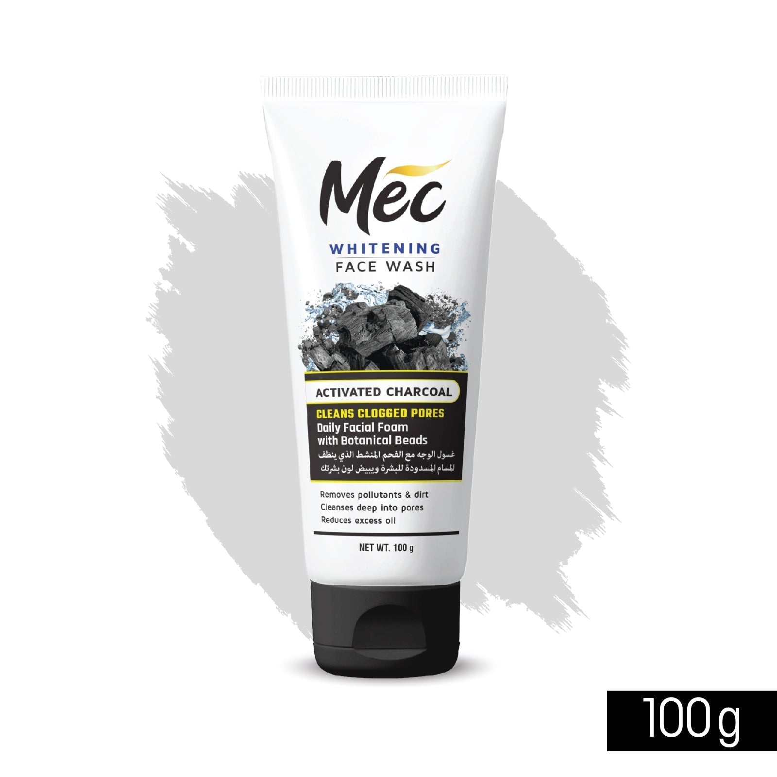 Mec Face Wash Activated Charcoal | 100g | Best Price in Pakistan original skincare product Pakistan