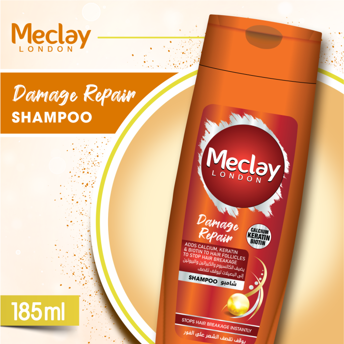 Meclay London  Damage Repair Shampoo |  185ml | Best Price in Pakistan original skincare product Pakistan