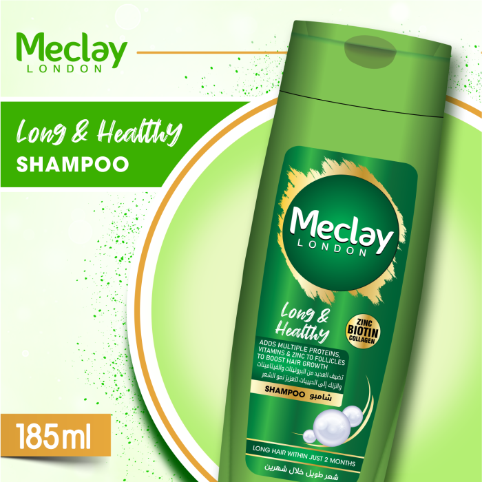 Meclay London  Long & Healthy Shampoo |  185ml | Best Price in Pakistan original skincare product Pakistan Main image