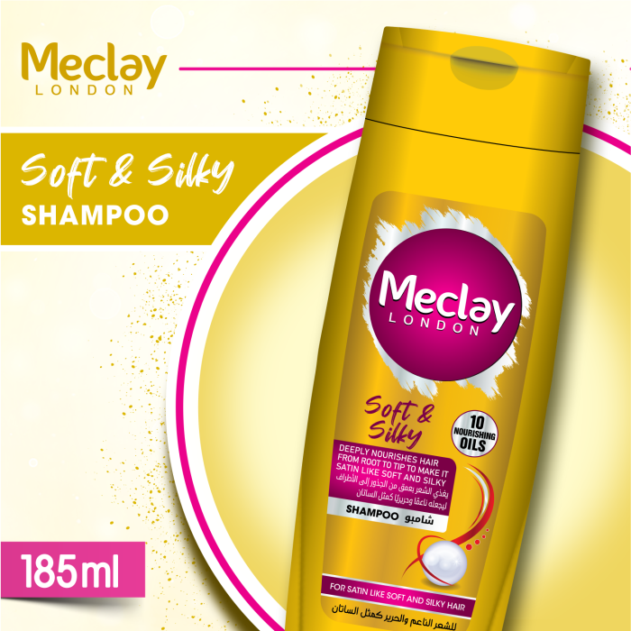 Meclay London  Soft & Silky Shampoo |  185ml | Best Price in Pakistan original skincare product Pakistan