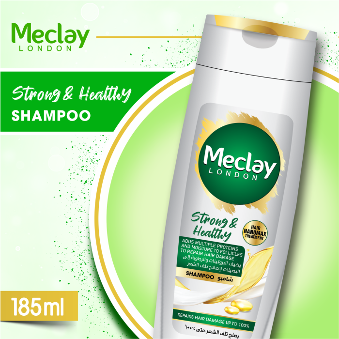 Meclay London  Strong & Healthy Shampoo |  185ml | Best Price in Pakistan original skincare product Pakistan Main image