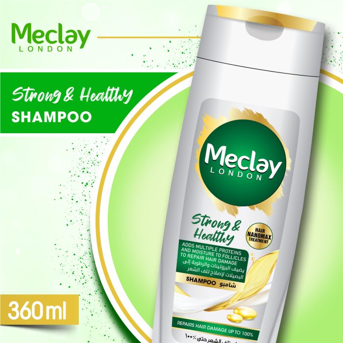 Meclay London  Strong & Healthy Shampoo |  360ml | Best Price in Pakistan original skincare product Pakistan Main image