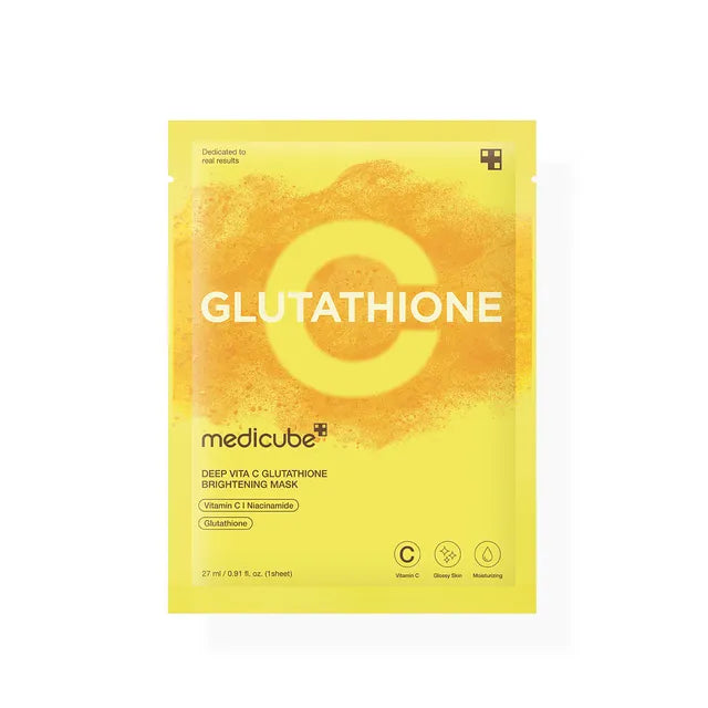 Medicube | Deep Vita C Glutathione Brightening Mask | 27g | Best Price in Pakistan original skincare product Pakistan