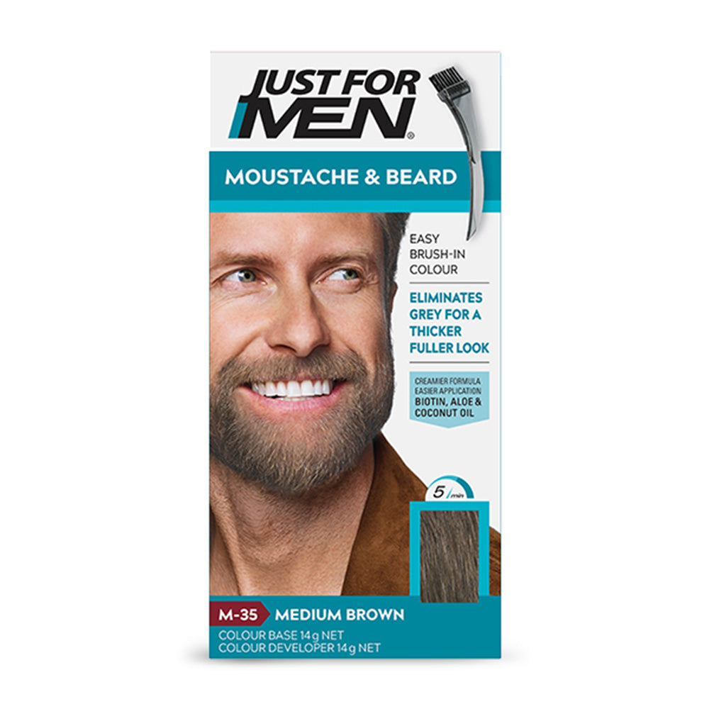 Just For Men | Mustache & Beard Color | Medium Brown | Best Price in Pakistan original skincare product Pakistan