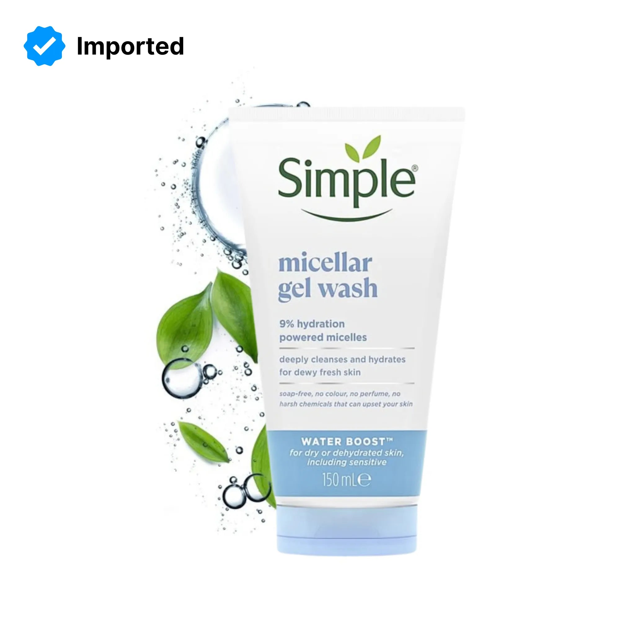 Simple Face Wash Micellar Water 150ml | Best Price in Pakistan original skincare product Pakistan