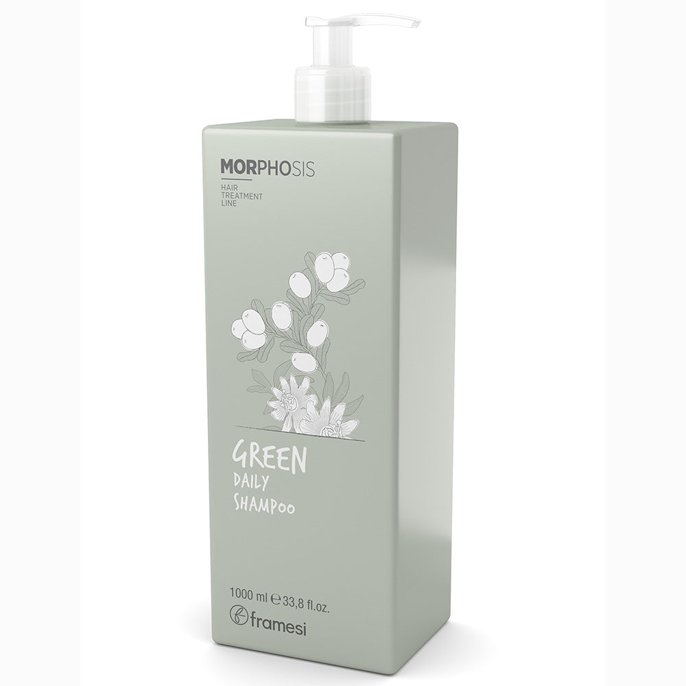 Framesi | Morphosis Green Daily Shampoo 1000 ml | Best Price in Pakistan original skincare product Pakistan مرکزی تصویر