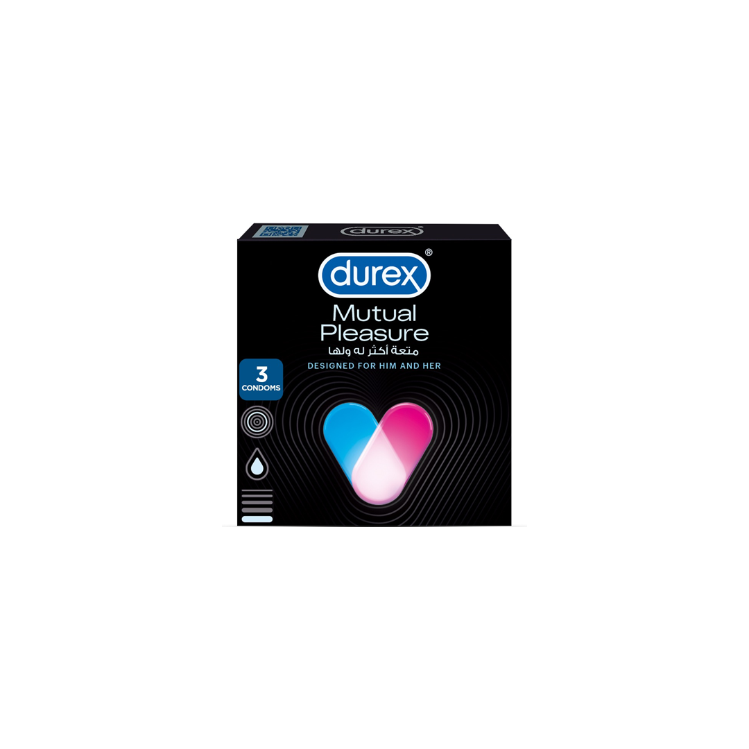 Durex Mutual Pleasure Condoms 3 Pieces | Best Price in Pakistan original skincare product Pakistan مرکزی تصویر