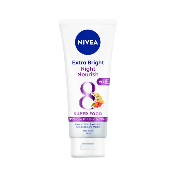 Nivea | Body Serum Extra Bright Night Nourish Vit E | 180Ml | Best Price in Pakistan original skincare product Pakistan
