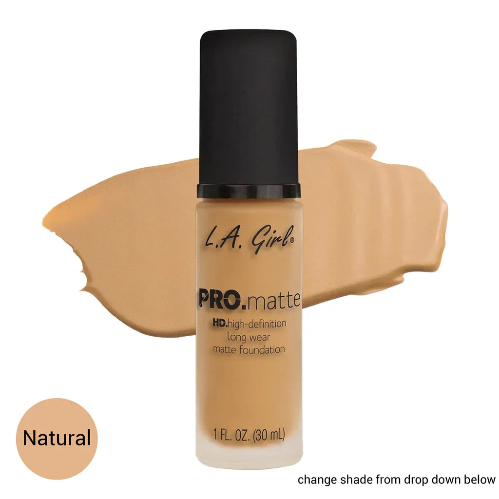 L.A. Girl Pro Matte Liquid Foundation Natural 10 Oz/30Ml | Best Price in Pakistan original skincare product Pakistan مرکزی تصویر