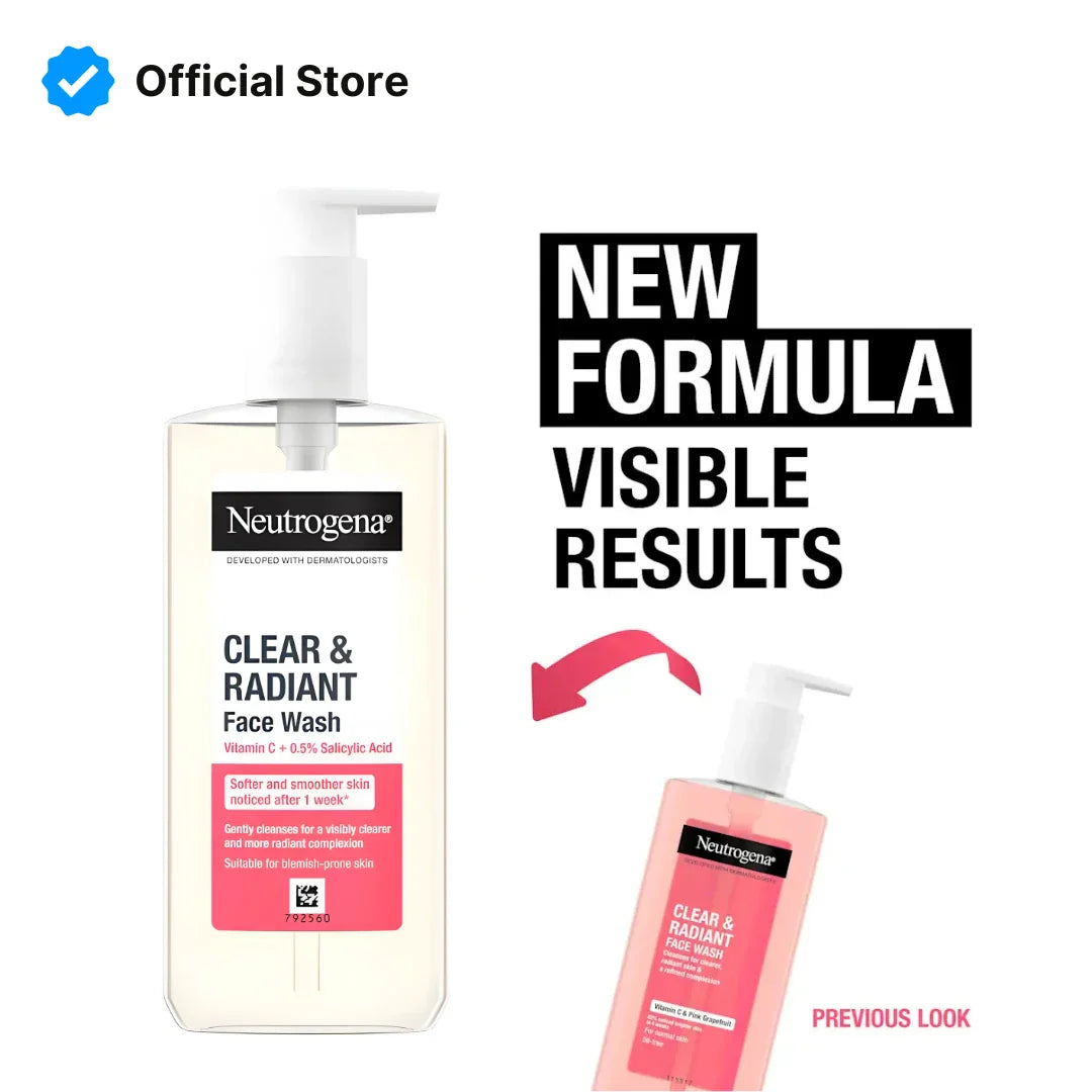 Neutrogena Fresh & Clear Pink Grapefruit Facial Wash | 200ml | Best Price in Pakistan original skincare product Pakistan Main image