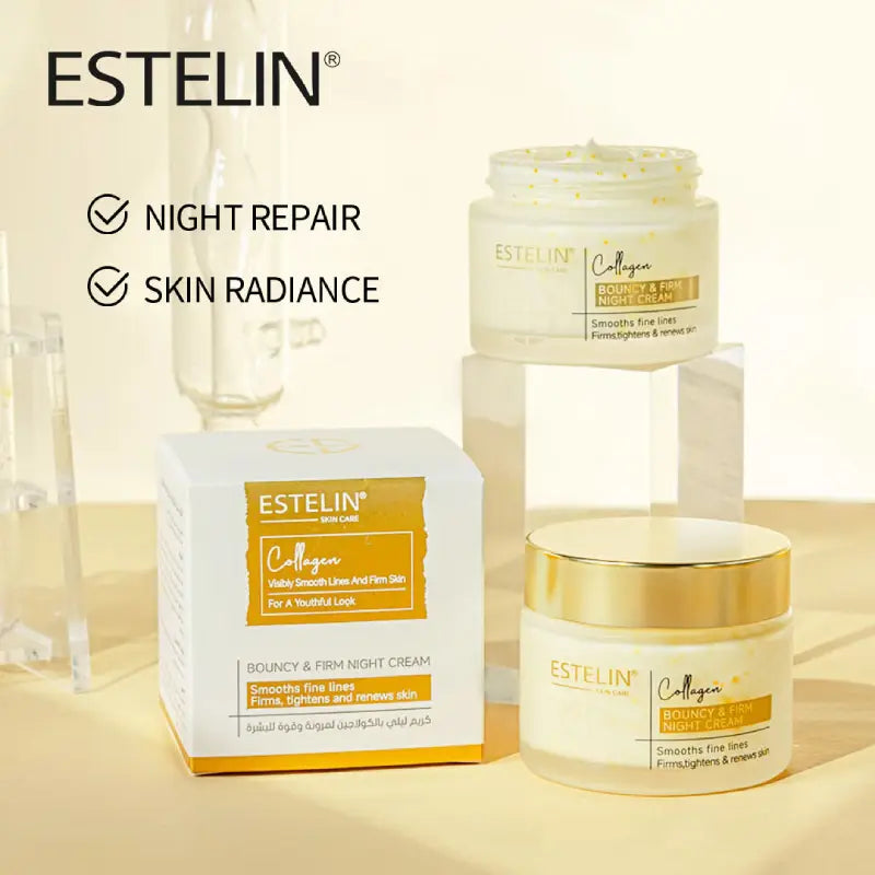 Estelin | Bouncy & Firm Collagen Night Cream 50g | Best Price in Pakistan original skincare product Pakistan Main image