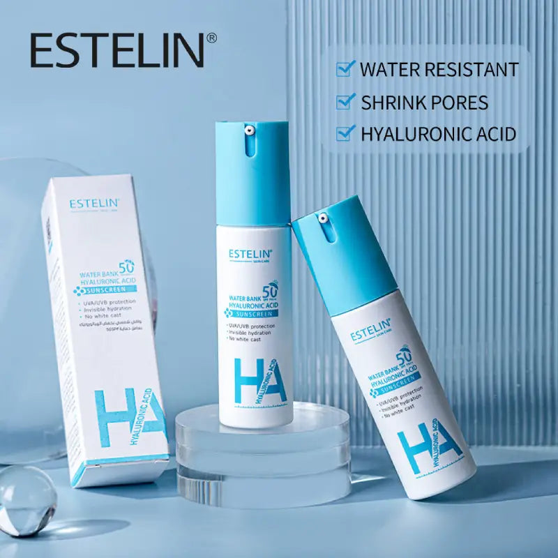 Estelin | Water Bank Hyaluronic Acid Sunscreen SPF50 60g | Best Price in Pakistan original skincare product Pakistan Main image