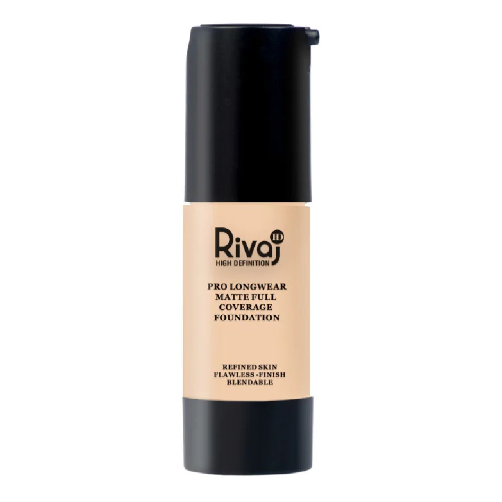 RIVAJ HD MATTE COVERAGE FOUNDATION NO.4 | Best Price in Pakistan original skincare product Pakistan