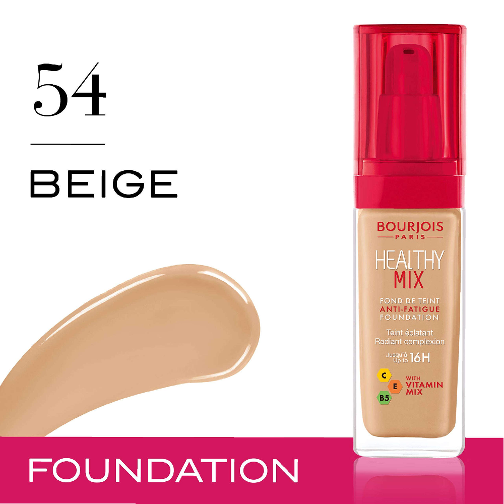 BOURJOIS HEALTHY MIX FOUNDATION 54 BEIGE PC | Best Price in Pakistan original skincare product Pakistan Main image