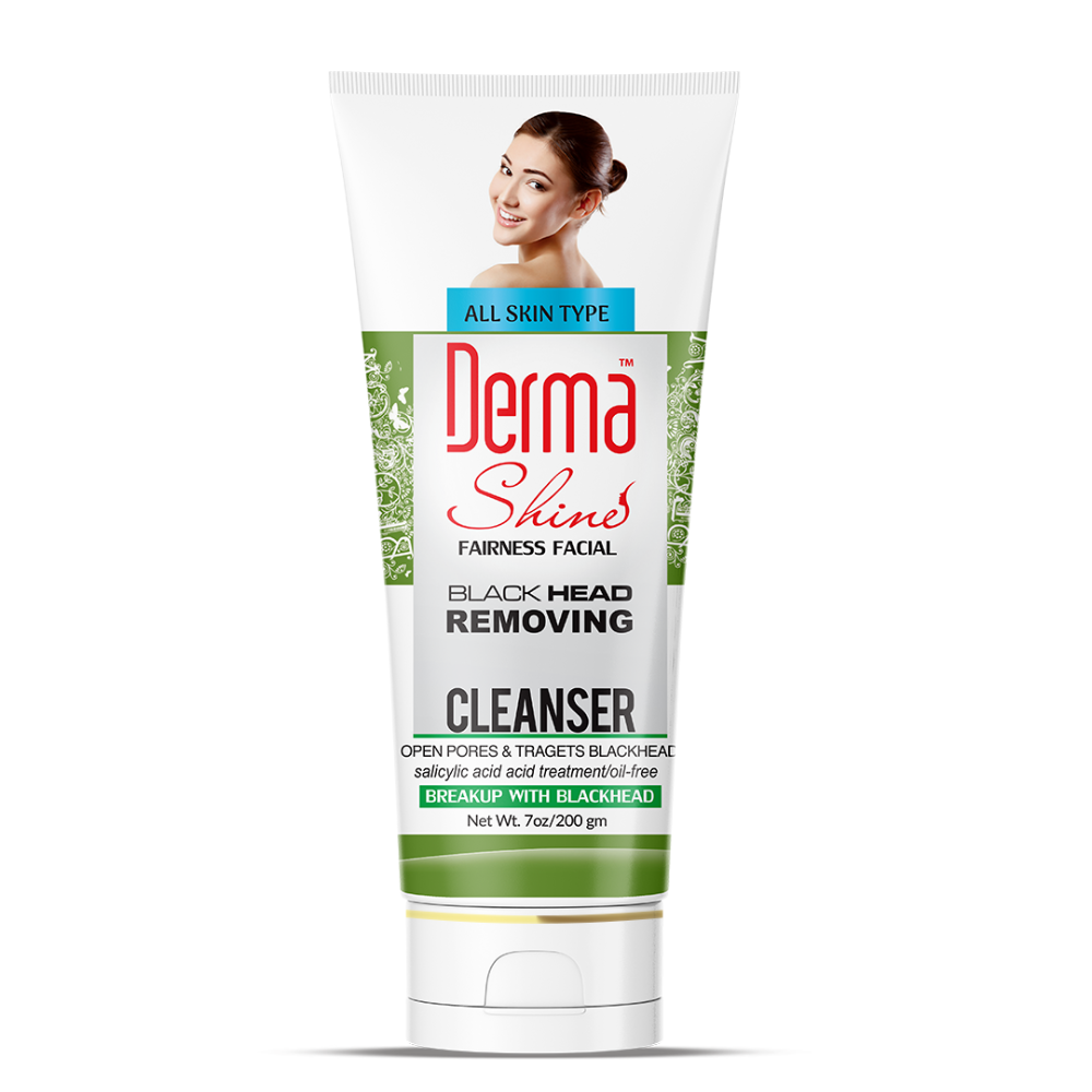 DERMA SHINE BLACK HEAD REMOVING CLEANSER 200 ML PC | Best Price in Pakistan original skincare product Pakistan مرکزی تصویر