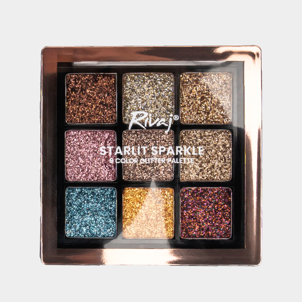 RIVAJ STARLIT SPARKLE GLITTER PALETTE  NO.1 | Best Price in Pakistan original skincare product Pakistan Main image