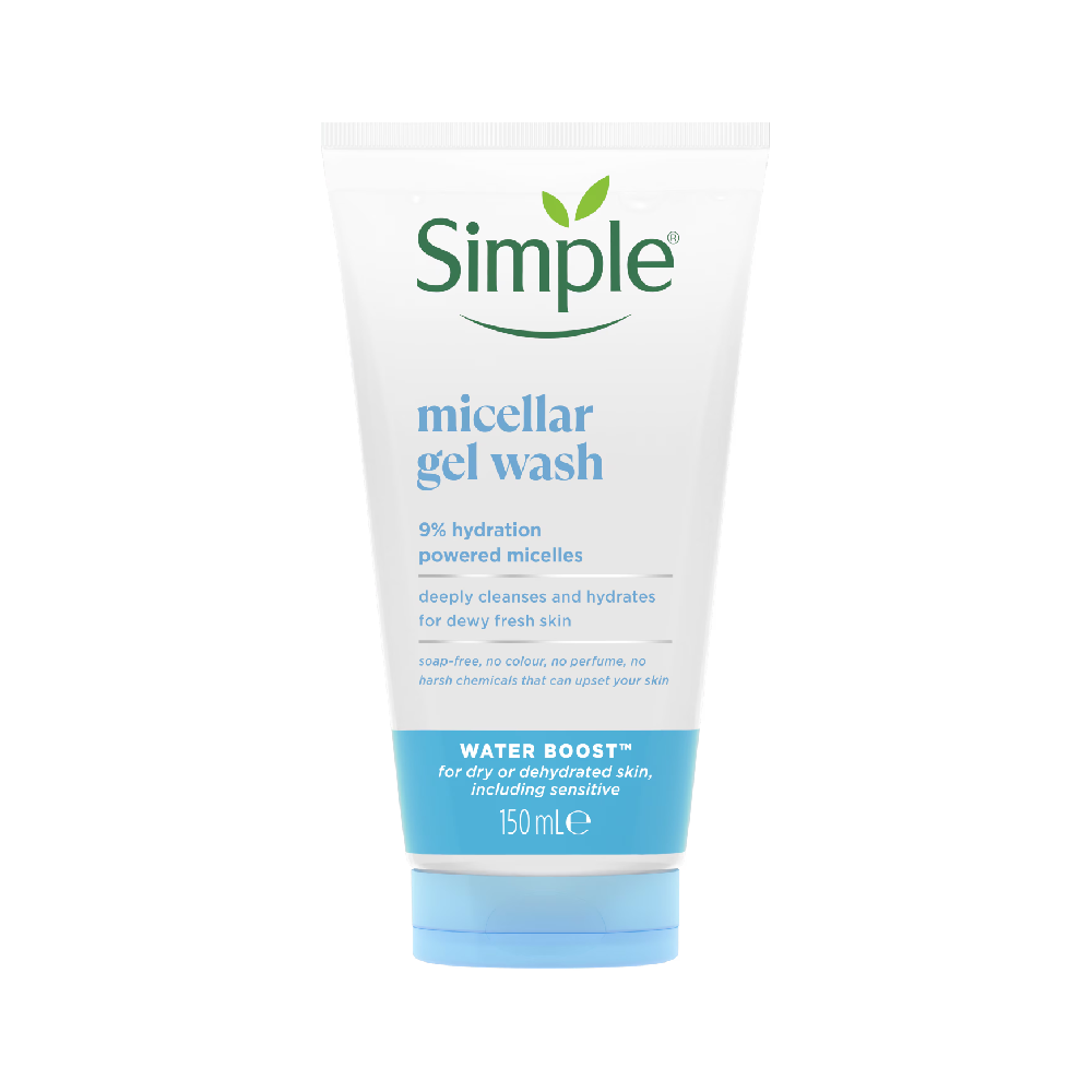 SIMPLE WATER BOOST MICELLAR FACIAL GEL WASH 150ML | Best Price in Pakistan original skincare product Pakistan Main image