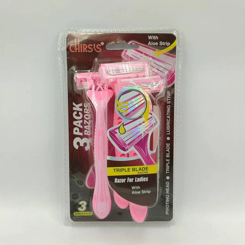 Chirs's Triple Blade Razors 3'S | Best Price in Pakistan original skincare product Pakistan
