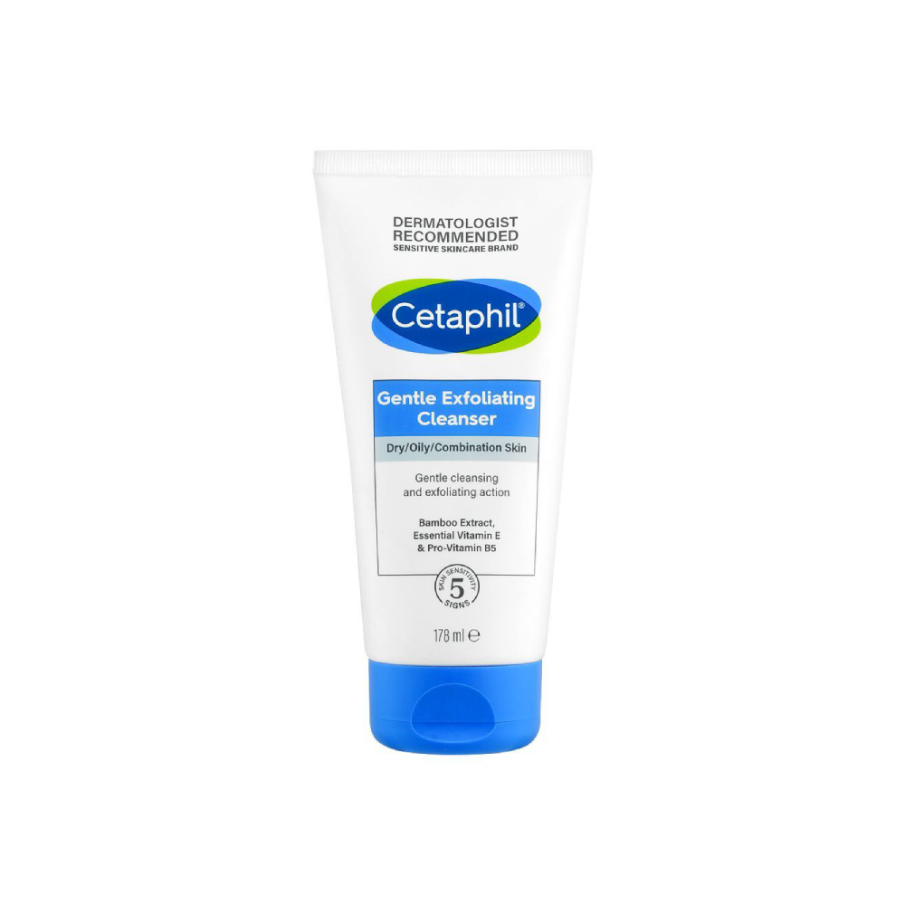 CETAPHIL GENTLE EXFOLIATING CREANSER DRY/OILY SKIN 178ML | Best Price in Pakistan original skincare product Pakistan Main image