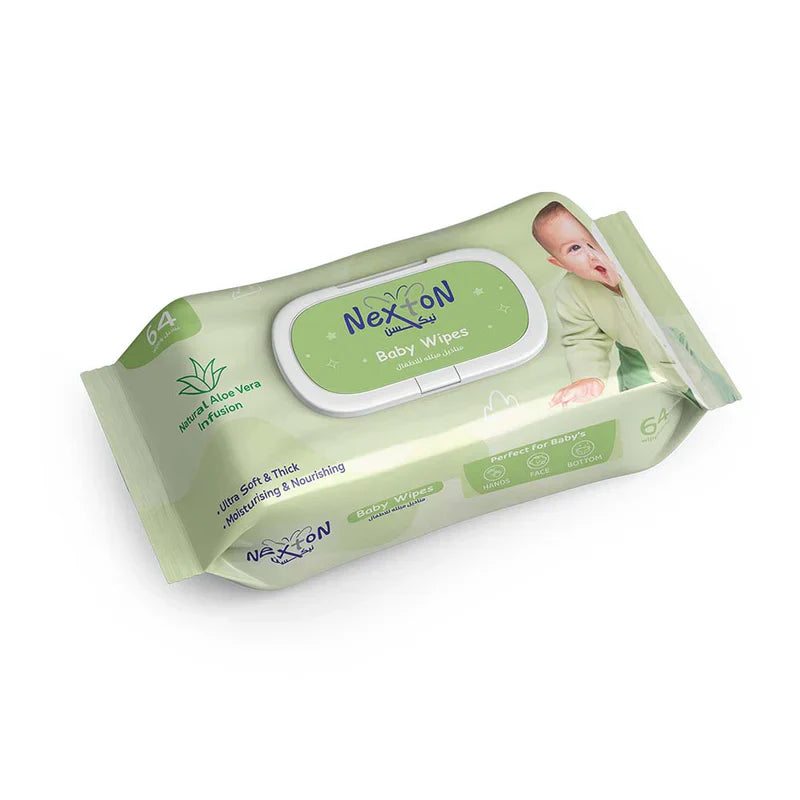 Nexton Baby Wipes | Aloe Vera | Best Price in Pakistan original skincare product Pakistan
