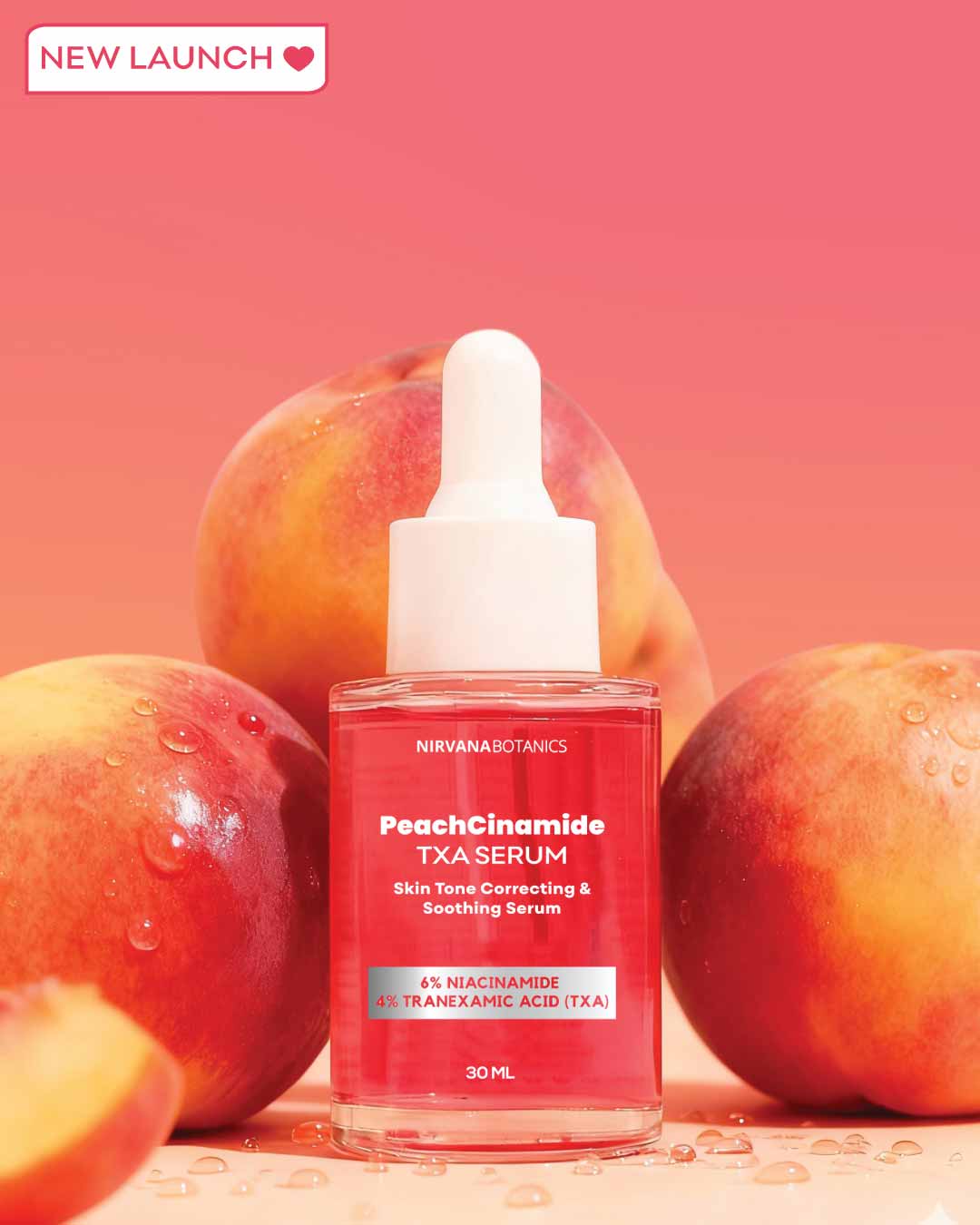 Nirvana Botanics | Peachcinamide TXA Serum (6% Niacinamide, 4% TXA) | Best Price in Pakistan original skincare product Pakistan