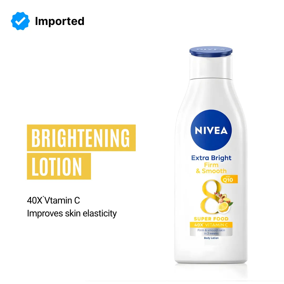 Nivea Extra Bright Firm Smooth Super Food Lotion | 190ml | Best Price in Pakistan original skincare product Pakistan