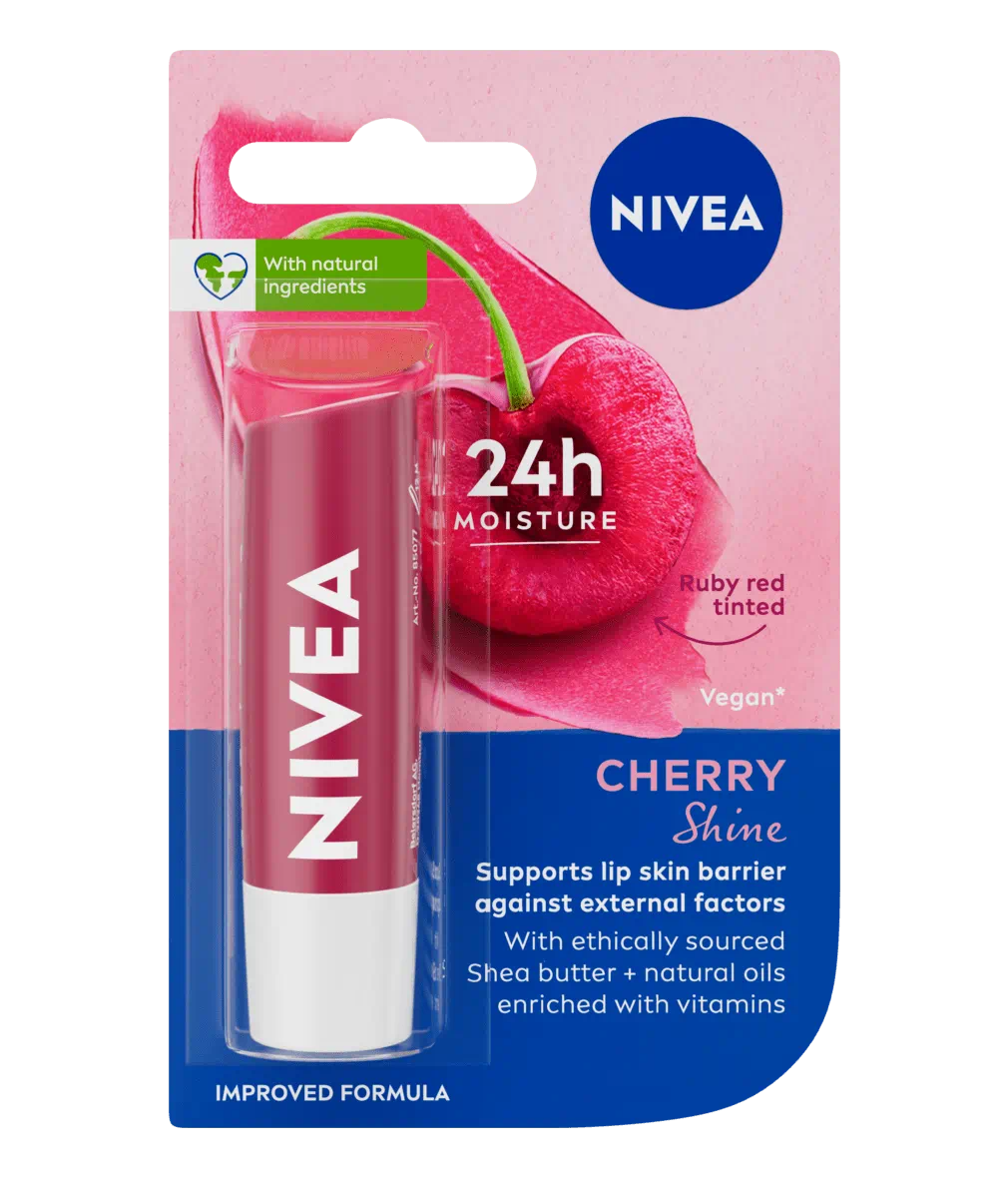 Nivea Lip Balm Cherry Shine 4.8G | Best Price in Pakistan original skincare product Pakistan