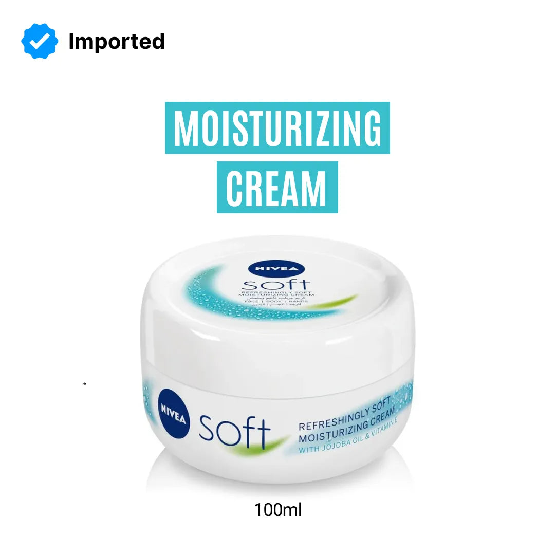 Nivea Soft Cream | 100ml | Best Price in Pakistan original skincare product Pakistan مرکزی تصویر