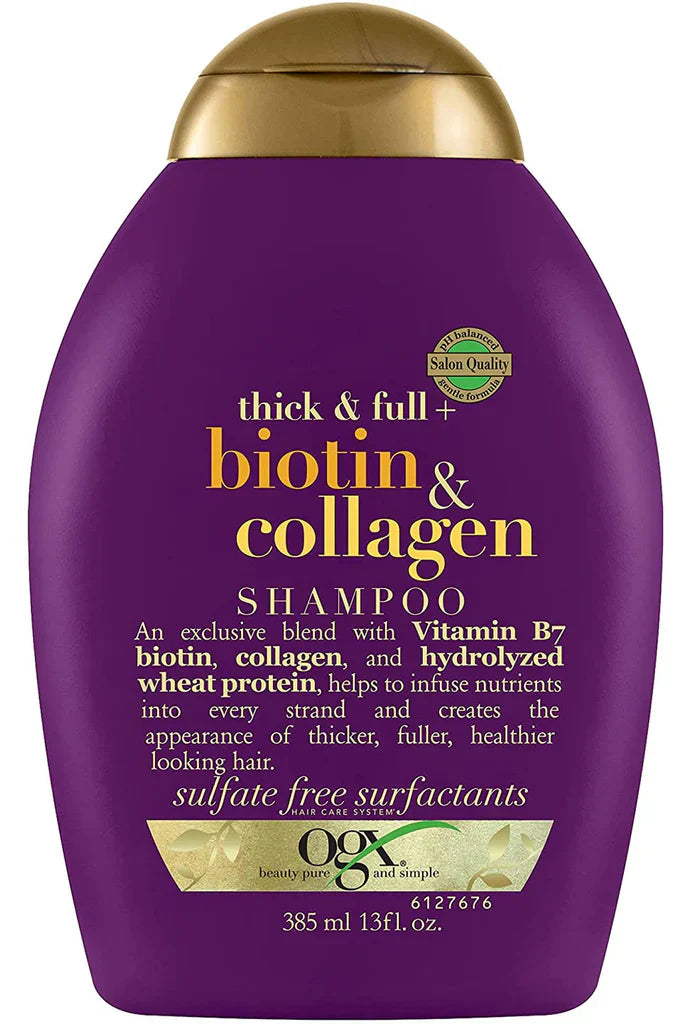 OGX | Thick & Full Biotin & Collagen Shampoo | 385ml | Best Price in Pakistan original skincare product Pakistan